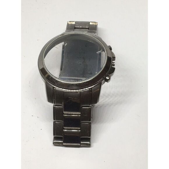 Fossil Stainless Steel Parts Links Band 22mm Case W/ Crystal Clasp Silver V934 - Picture 3 of 4